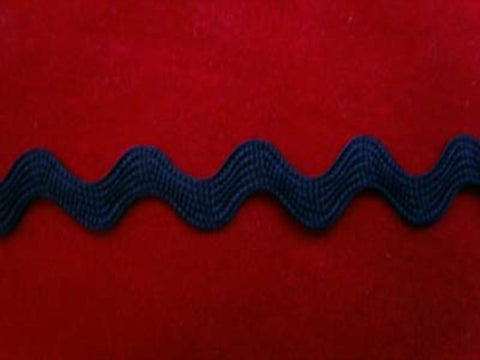 RIC77 9mm Navy Ric Rac Braid - Ribbonmoon