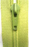 Z3404 Optilon 17.5cm Sunny Lime Nylon No.3 Closed End Zip - Ribbonmoon