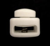 B14432 White Spring Loaded Cord Stop Toggle - Ribbonmoon