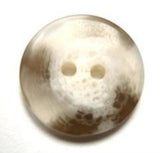 B11029 20mm White and Grey Polyester 2 Hole Button,Translucent Elements - Ribbonmoon