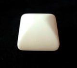 B5281 17mm Ivory Chunky Bone Sheen Button, Hole Built into the Back - Ribbonmoon