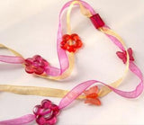 R1776 Bead Decorations on 2 x 7mm Sheer Ribbons