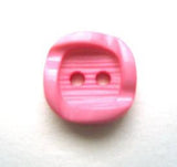 B9397 15mm Rose Pink Chunky Wavy Rim Nylon 2 Hole Button