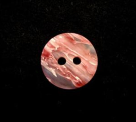 B13649 13mm Tonal Pinks and Natural Bone Sheen 2 Hole Button - Ribbonmoon