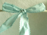 R5284 32mm Sky Blue Tough Stitchable Paper Based Fabric Ribbon, Wired - Ribbonmoon