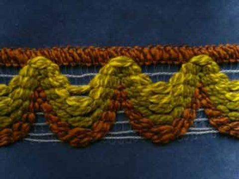 FT1212 Browns and Moss Greens Woolly Braid Trim - Ribbonmoon