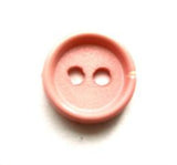 B8799 14mm Lobster Pink Matt Centre 2 Hole Button, FAULTY. - Ribbonmoon