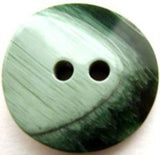 B13436 25mm Frosted Forest Green Chunky Gloss 2 Hole Button - Ribbonmoon