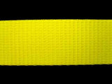 WEB19 25mm Fluorescent Yellow Polypropylene Webbing - Ribbonmoon