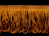 FT2016 58mm Deep Old Gold Looped Dress Fringe - Ribbonmoon