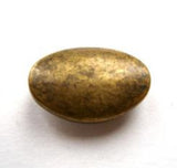 B9810 18mm Antique Brass Oval Metal Shank Button - Ribbonmoon