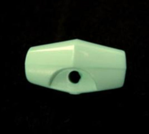 B12660 19mm Mint Green Small Toggle Button, Hole Built into the Back - Ribbonmoon