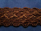 FT479 36mm Tonal Brown Tough Cord Decorated Braid Trimming