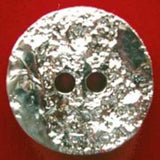 B15783 23mm Gilded Silver Poly Textured 2 Hole Button