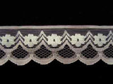L080 35mm White and Sky Blue Flat Lace - Ribbonmoon