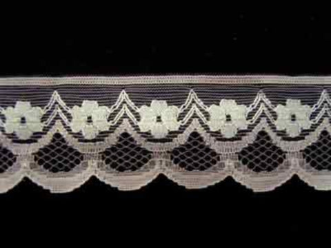 L080 35mm White and Sky Blue Flat Lace - Ribbonmoon