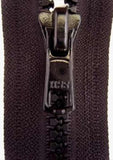 Z4647 20cm Black Closed End Zip,Plastic Chunky Teeth No.6 - Ribbonmoon