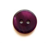 B8173 12mm Tonal Plum Purple Shimmery Polyester 2 Hole Button - Ribbonmoon