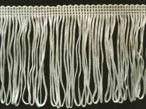 FT111 75mm Ivory Looped Dress Fringe - Ribbonmoon