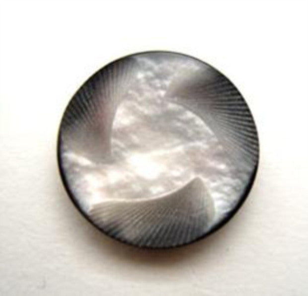 B15636 18mm Black Based Iridescent Nacre Shell Effect Shank Button ...