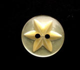 B11986 16mm Buttercup Tint 2 Hole Polyester Star Button - Ribbonmoon