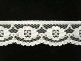 L442 27mm Natural White Flat Lace - Ribbonmoon