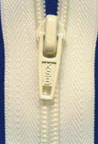 Z1544 46cm Bridal White Nylon No.5 Open End Zip - Ribbonmoon