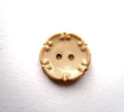 B16833 13mm Buttercotch Gloss 2 Hole Button - Ribbonmoon