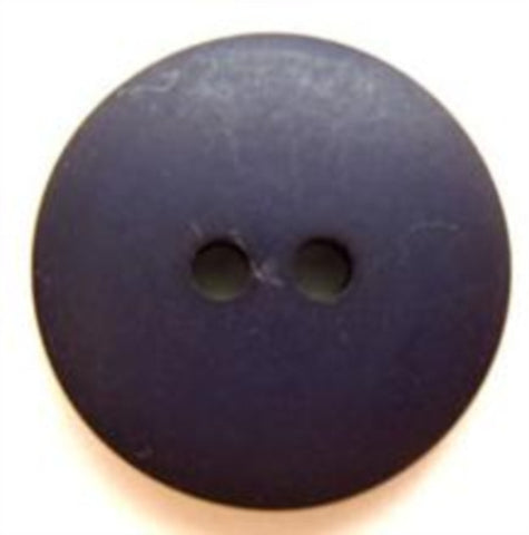 B8195 20mm Navy Soft Sheen 2 Hole Button - Ribbonmoon