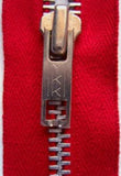Z1826 32cm Deep Red YKK Metal Teeth No.5 Open End Zip - Ribbonmoon