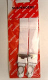 SUS16 White 20mm Adjustable Suspenders, Pair