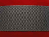 WEB33 38mm Grey Polypropylene Webbing - Ribbonmoon