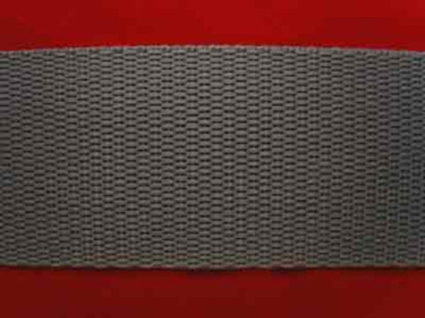 WEB33 38mm Grey Polypropylene Webbing - Ribbonmoon
