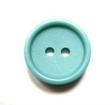 B11230 16mm Turquoise Matt Centre 2 Hole Button - Ribbonmoon