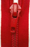 Z1266 Optilon 50cm Deep Red Nylon No.5 Open End Zip - Ribbonmoon