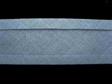BB026 25mm Steel Blue 100% Cotton Bias Binding Tape - Ribbonmoon