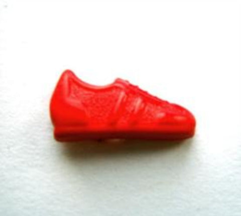 B17777 17mm Red Sports Shoe Shaped Novelty Shank Button - Ribbonmoon