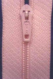 Z1389 18cm Pale Pink Nylon No.3 Closed End Zip - Ribbonmoon