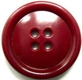 B15510 25mm Pale Burgundy Gloss 4 Hole Button - Ribbonmoon