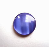 B13818 15mm Royal Blue Pearlised Polyester Shank Button - Ribbonmoon