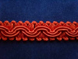 FT1044 12mm Flame Orange Corded Braid Trimming - Ribbonmoon