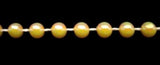 PT43 4mm Lemon and Iridescent Strung Pearl, Bead String Trimming - Ribbonmoon
