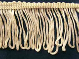 FT430 5cm Deep Ivory Looped Dress Fringe - Ribbonmoon