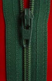 Z0259 YKK 56cm Hunter Green Nylon No.3 Closed End Zip - Ribbonmoon