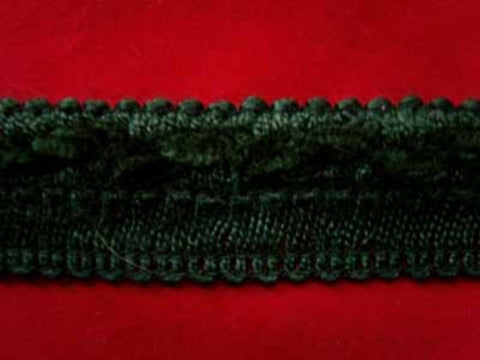 FT1799L 21mm Holly Green Soft Braid with a Chenille Woven Top