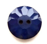 B13771 19mm Navy Sectional Gloss 2 Hole Button - Ribbonmoon