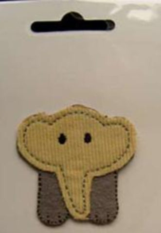 42 x 40mm Elephant Sew or Iron on Motif-Patch-Applique
Deep Cream &amp; Grey