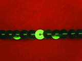 SQC10 6mm Deep Emerald Green Strung Sequins - Ribbonmoon