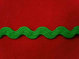 RIC02 9mm Deep Emerald Ric Rac Braid - Ribbonmoon