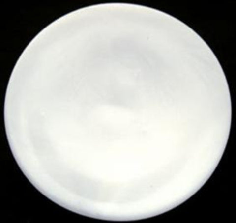 B17670 31mm Bright Pearlised White Concave Centre Shank Button - Ribbonmoon